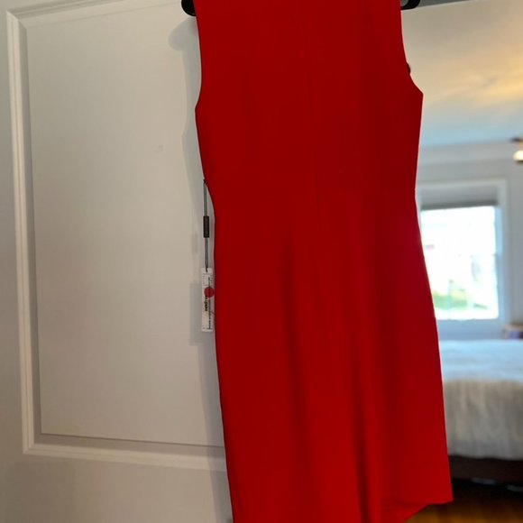 Never worn before Elie Tahari Adrianne Red Sleeveless dress - Picture 3 of 5